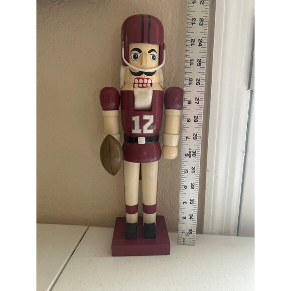 San Francisco 49ers Wooden Nutcracker 13-Inch Tall Football Player - Picture 9 of 10